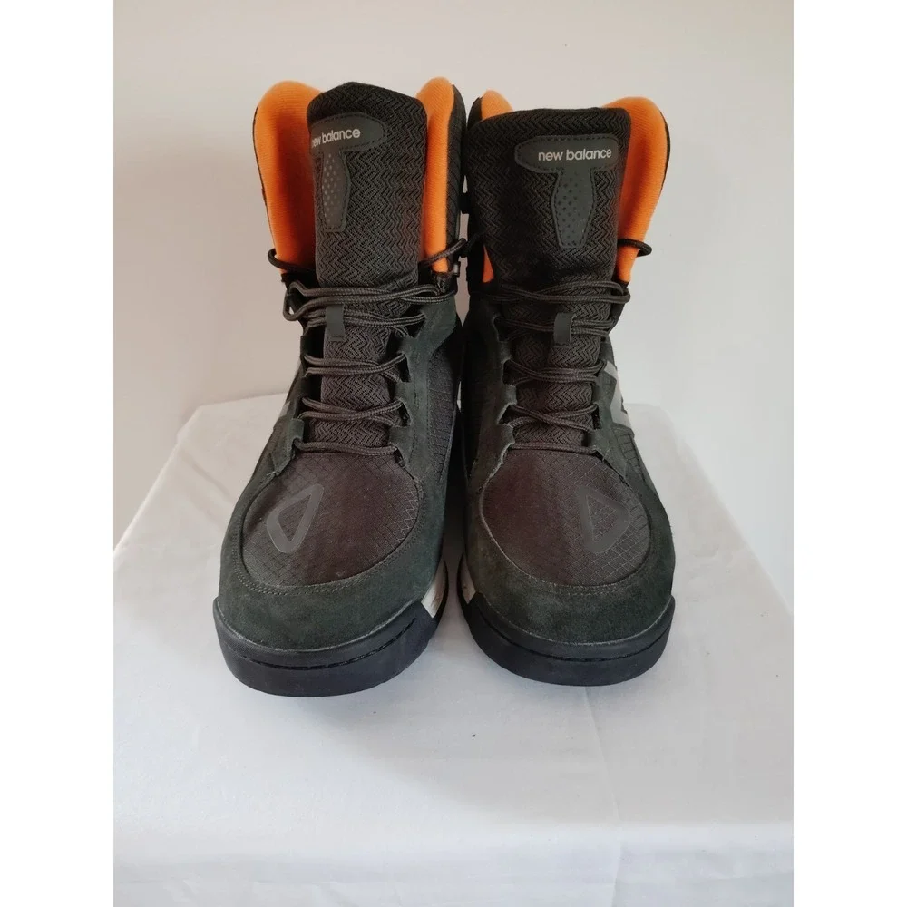 NWOT New Balance BM1000GR Winter Waterproof Hiking Boots Olive Orange Men 16